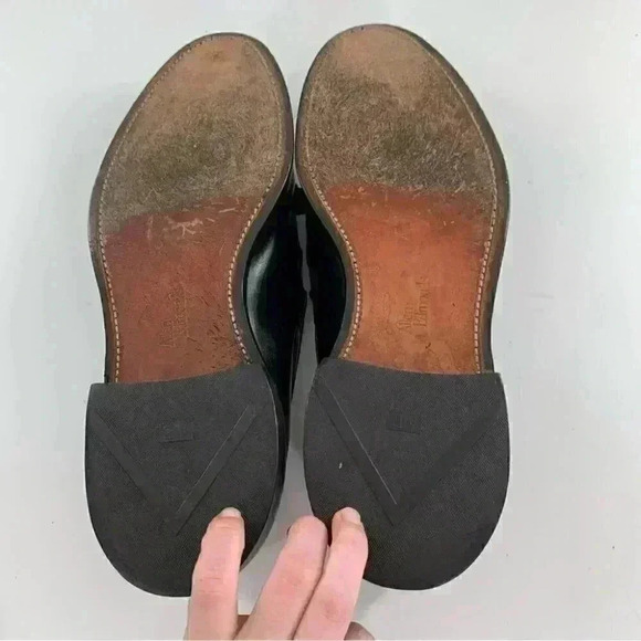 Allen Edmonds mens size 10.5 Grayson black calf leather tassel slip on loafers main image 14